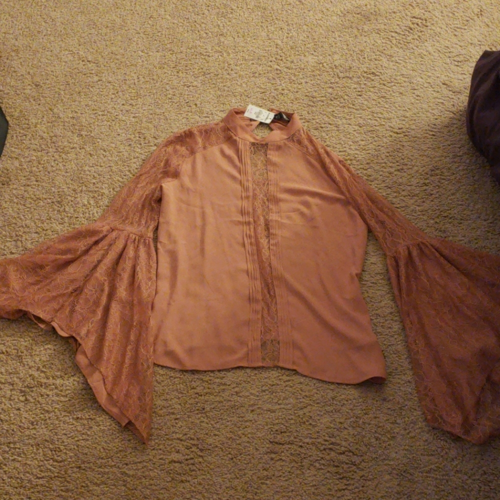 Long bell sleeve top from Express